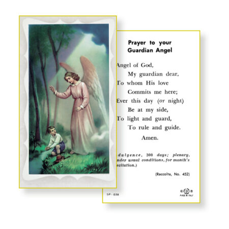 Guardian Angel-Boy Holy Card - 100 Pack