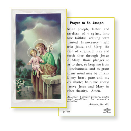 Saint Joseph the Worker Holy Card - 100 Pack