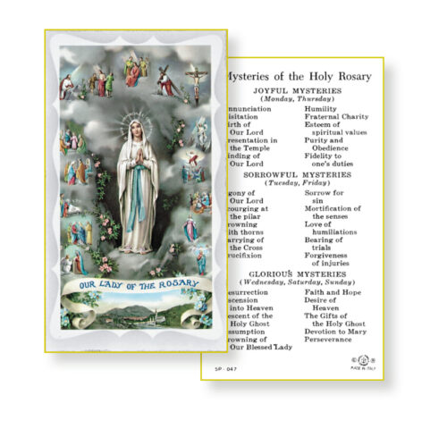 Mysteries Of The Rosary Holy Card Pack Buy Religious Catholic Store