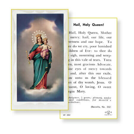 Hail Holy Queen Holy Card - 100 Pack