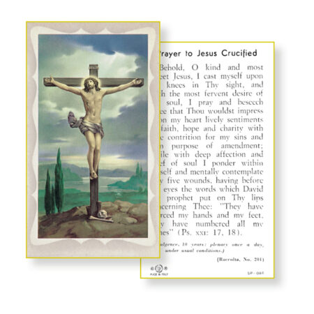 Crucifixion Holy Card - 100 Pack