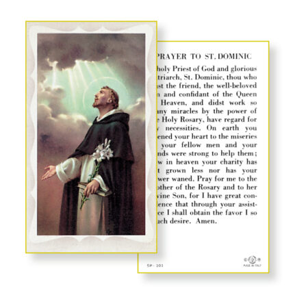 Saint Dominic Holy Card - 100 Pack