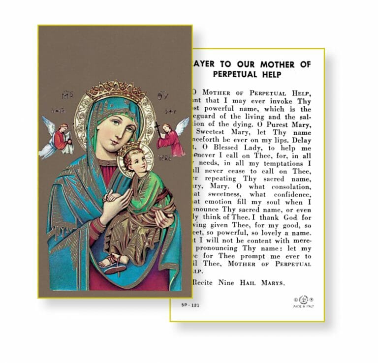 Our Lady of Perpetual Help Holy Card - 100 Pack - Buy Religious ...