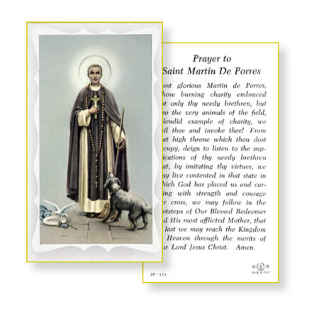 Saint Martin de Porres Holy Card - 100 Pack