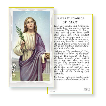 Saint Lucy Holy Card - 100 Pack