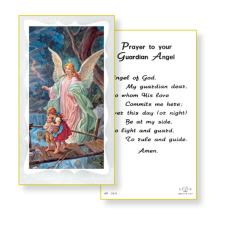 Guardian Angel Holy Card - 100 Pack