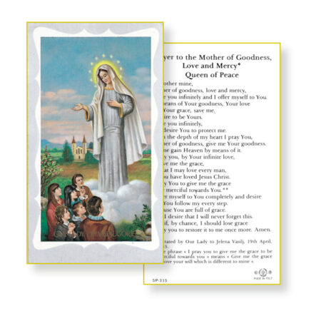 Our Lady of Medjugorje Holy Card - 100 Pack
