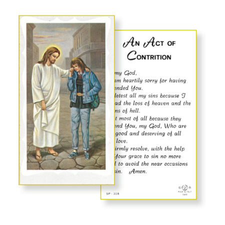 Act of Contrition-Girl Holy Card - 100 Pack