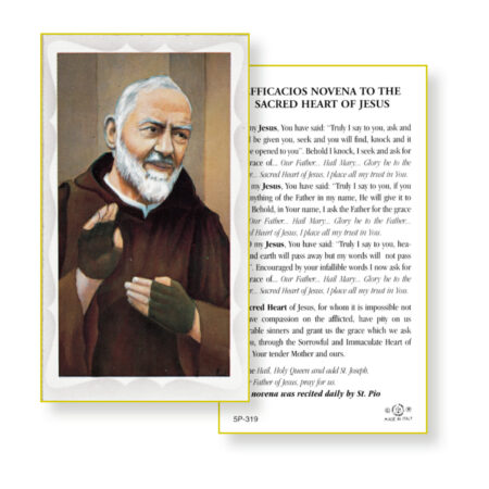 Saint Pio Holy Card - 100 Pack