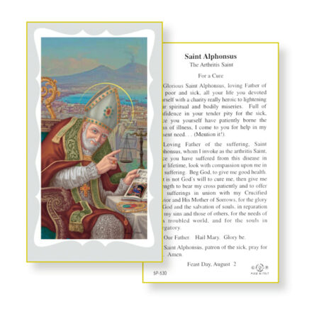 Saint Alphonsus Holy Card - 100 Pack