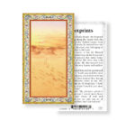 Footprints Gold-Stamped Holy Card - 100 Pack