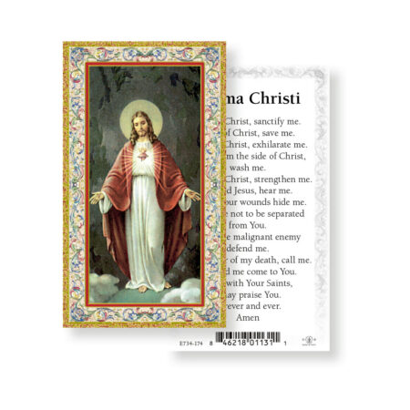 Anima Christi Gold-Stamped Holy Card - 100 Pack