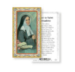 Prayer to Saint Bernadette Gold-Stamped Holy Card - 100 Pack