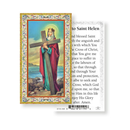 Saint Helen Gold-Stamped Holy Card - 100 Pack