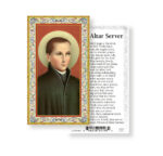 An Altar Server Gold-Stamped Holy Card - 100 Pack