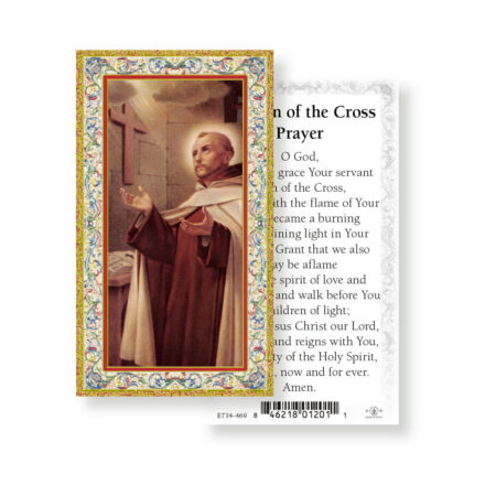Saint John of the Cross Gold-Stamped Holy Card - 100 Pack