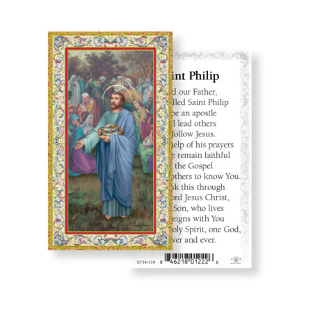 Saint Philip Gold-Stamped Holy Card - 100 Pack