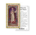 Saint William Gold-Stamped Holy Card - 100 Pack