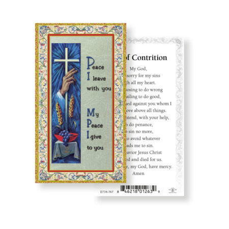 Act of Contrition Gold-Stamped Holy Card - 100 Pack