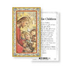 Prayer for Children Gold-Stamped Holy Card - 100 Pack