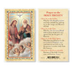 Prayer to Holy Trinity Gold-Stamped Laminated Holy Card - 25 Pack