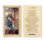 Twenty Third Psalm - Good Shepherd Gold-Stamped Laminated Holy Card - 25 Pack