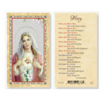 Mary When You Follow Her Gold-Stamped Laminated Holy Card - 25 Pack