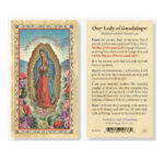 Our Lady of Guadalupe - Mother Gold-Stamped Laminated Holy Card - 25 Pack