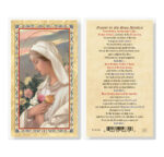Rose Mystica Gold-Stamped Laminated Holy Card - 25 Pack