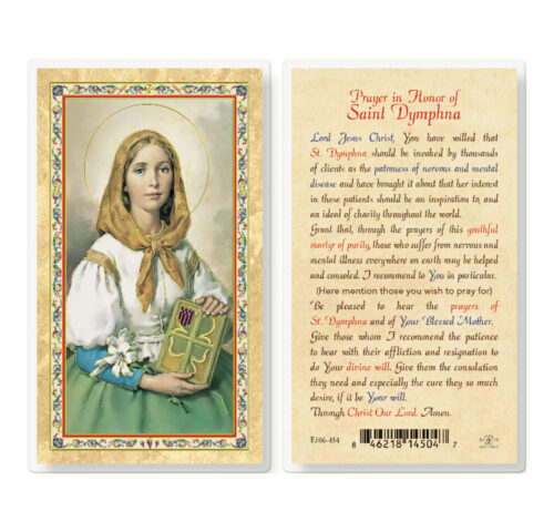 Prayer in Honor of St. Dymphna Patron Saint of Mental Health - 25 Pack