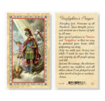 St. Florian - Fireman Prayer Gold-Stamped Laminated Holy Card - 25 Pack
