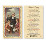 Teacher's Prayer - J.B. de La Salle Gold-Stamped Laminated Holy Card - 25 Pack