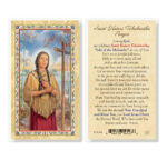 Kateri Tekakwitha - Saint Prayer (Revised) Gold-Stamped Laminated Holy Card - 25 Pack