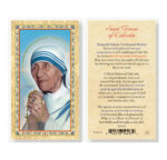 Saint Teresa of Calcutta - With Prayer Gold-Stamped Laminated Holy Card - 25 Pack
