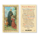 St. Gerard - Motherhood Prayer Gold-Stamped Laminated Holy Card - 25 Pack