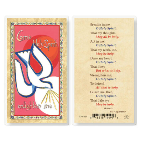 Confirmation - Holy Spirit Breath Gold-Stamped Laminated Holy Card - 25 Pack