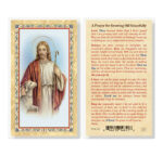 Prayer for the Growing Old With Grace Gold-Stamped Laminated Holy Card - 25 Pack