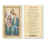 Teen Creed - Christ Comforter Gold-Stamped Laminated Holy Card - 25 Pack