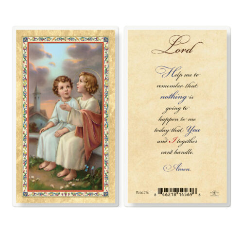 Lord Help Me to Remember Gold-Stamped Laminated Holy Card - 25 Pack
