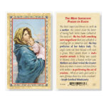 Most Important Person on Earth Gold-Stamped Laminated Holy Card - 25 Pack