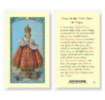 Infant of Prague Laminated Holy Card - 25 Pack