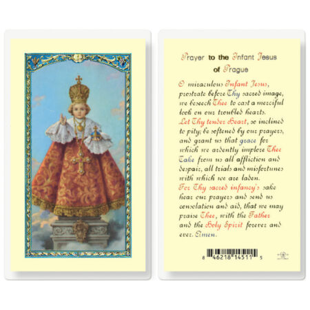 Infant of Prague Laminated Holy Card - 25 Pack
