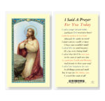 I Said a Prayer for You Today Laminated Holy Card - 25 Pack