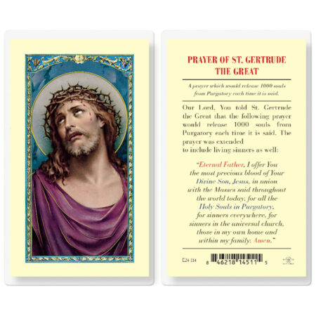 Souls in Purgatory Laminated Holy Card - 25 Pack