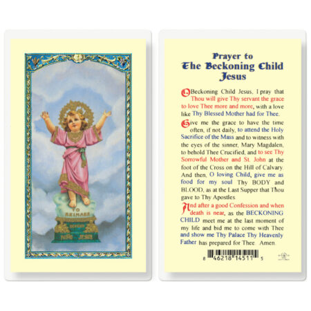 Beckoning Child Jesus Laminated Holy Card - 25 Pack