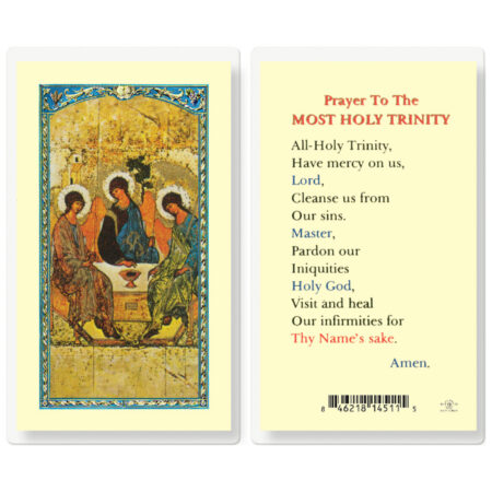 Holy Trinity Laminated Holy Card - 25 Pack