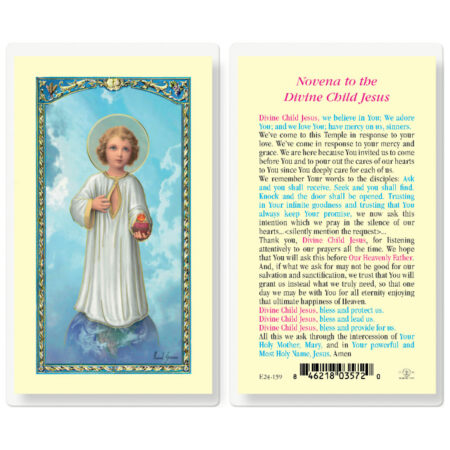 Novena to the Divine Child Jesus Laminated Holy Card - 25 Pack