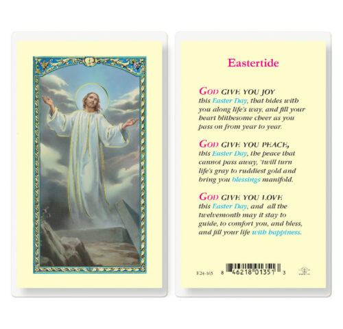 Eastertide Laminated Holy Card - 25 Pack