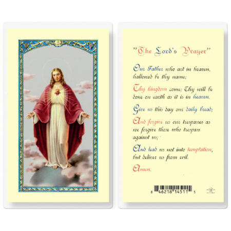 Lord's Prayer Laminated Holy Card - 25 Pack