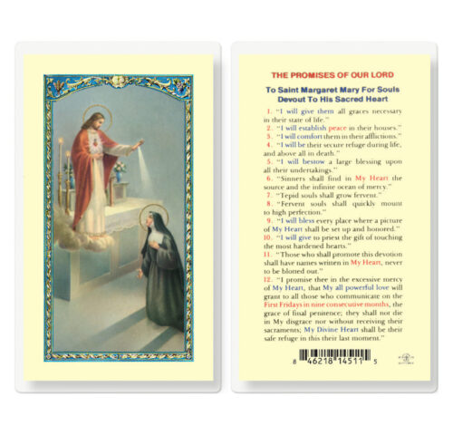 Promises of Our Lord Laminated Holy Card - 25 Pack